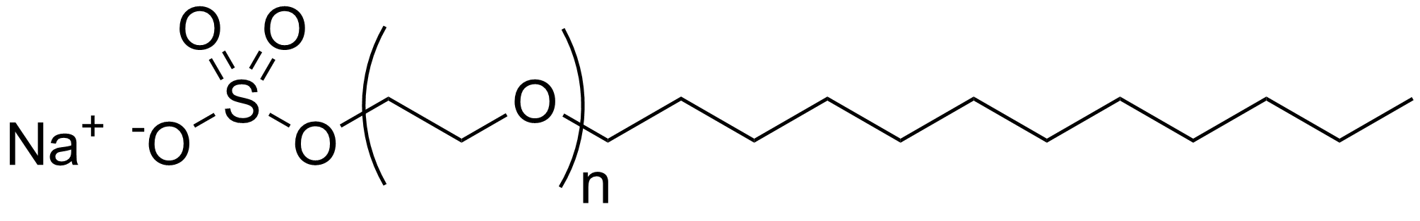 Sodium_laureth_sulfate_structure